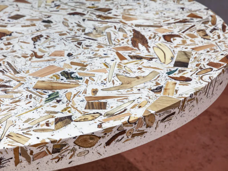 Terrazzo từ vụn gỗ - Ý tưởng vật liệu bền vững mới