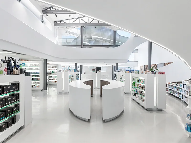 Nhà thuốc Mole Pharmacy - Dòng chảy hiện đại trong không gian