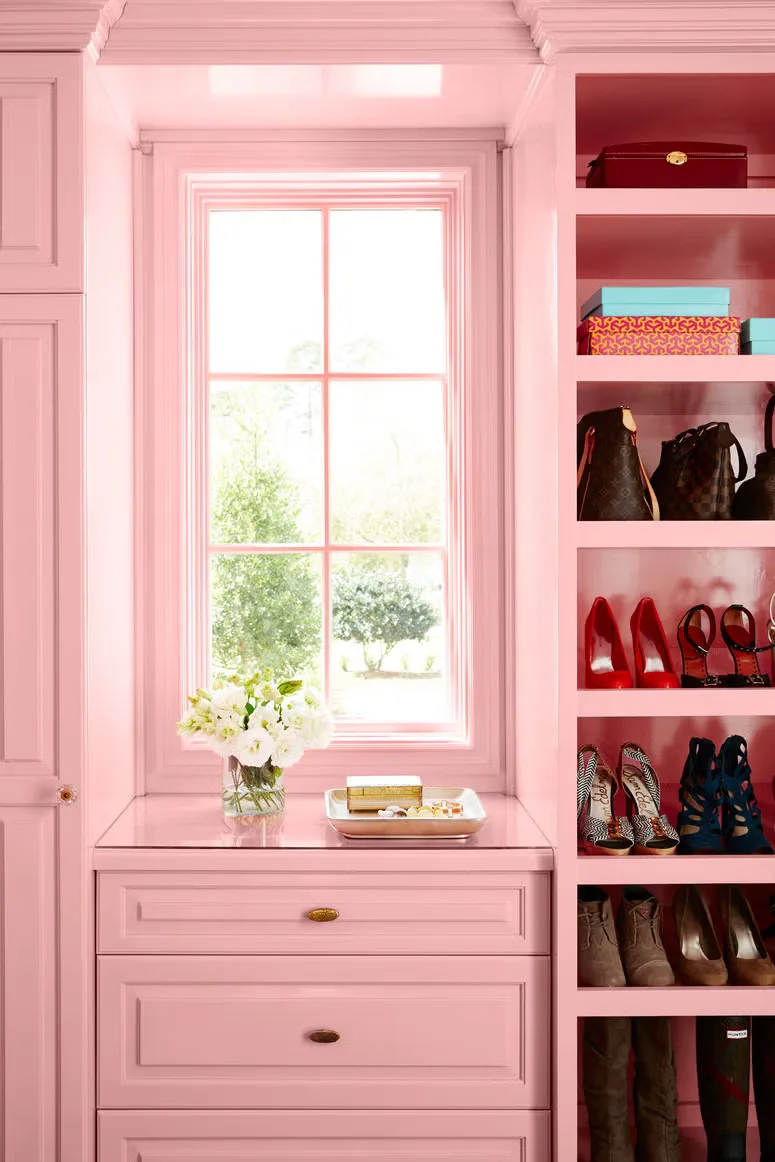 closet mau hong noi that ke giay