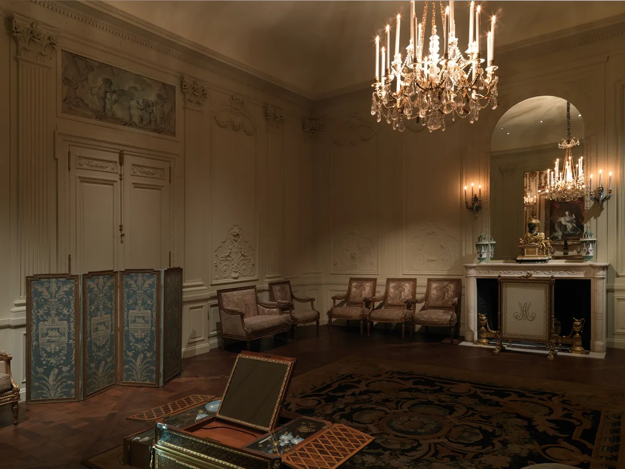 lich su folding screen history paravent