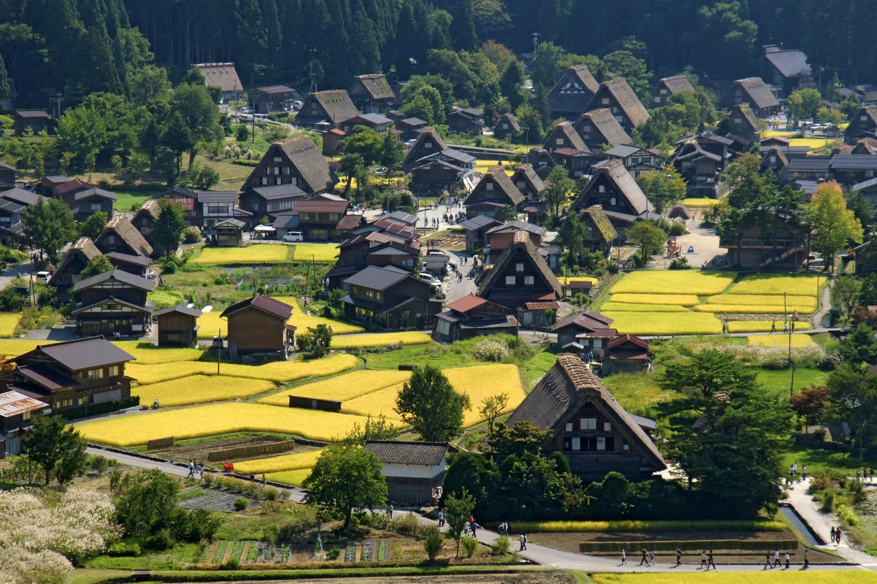 lang co Shirakawa-go Gifu Ogimachi Ainokura Suganuma kien truc nhat ban Gassho-zukuri