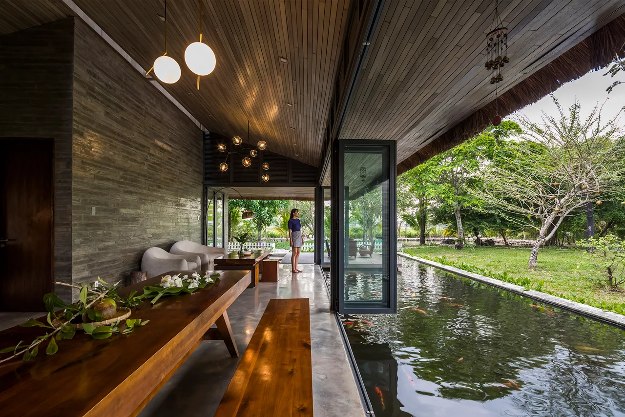 Am House nha vuon ho ca