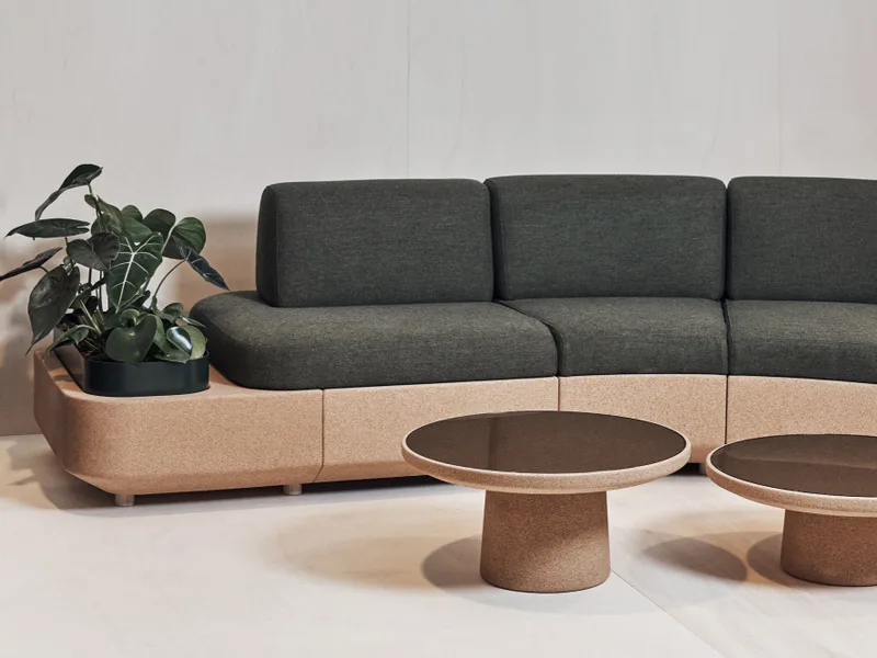 Sofa Tejo: Thể nghiệm bền vững cùng vỏ bần