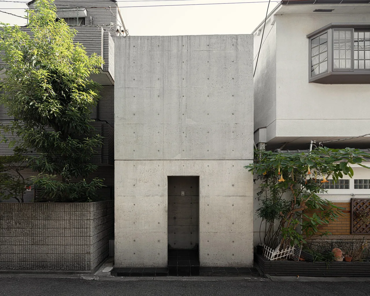 row house tadao ando kien truc be tong