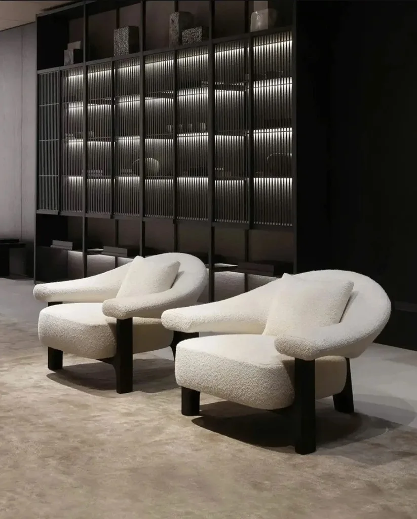 Poliform owen do noi that phong khach salone del mobile milano