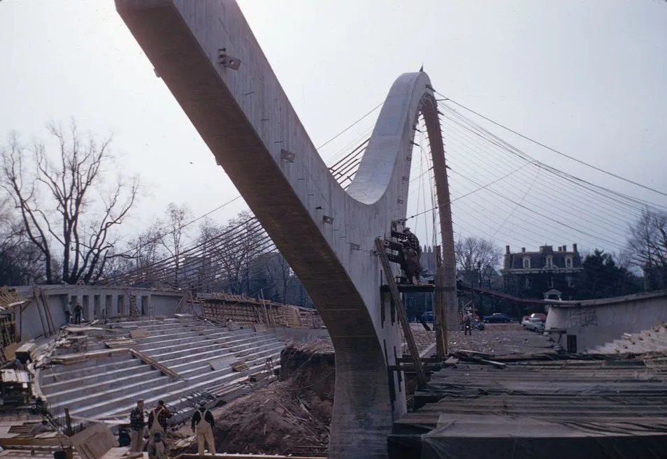 kien truc dieu khac architecture sculpture Eero Saarinen hockey Ingalls Yale New Haven Connecticut