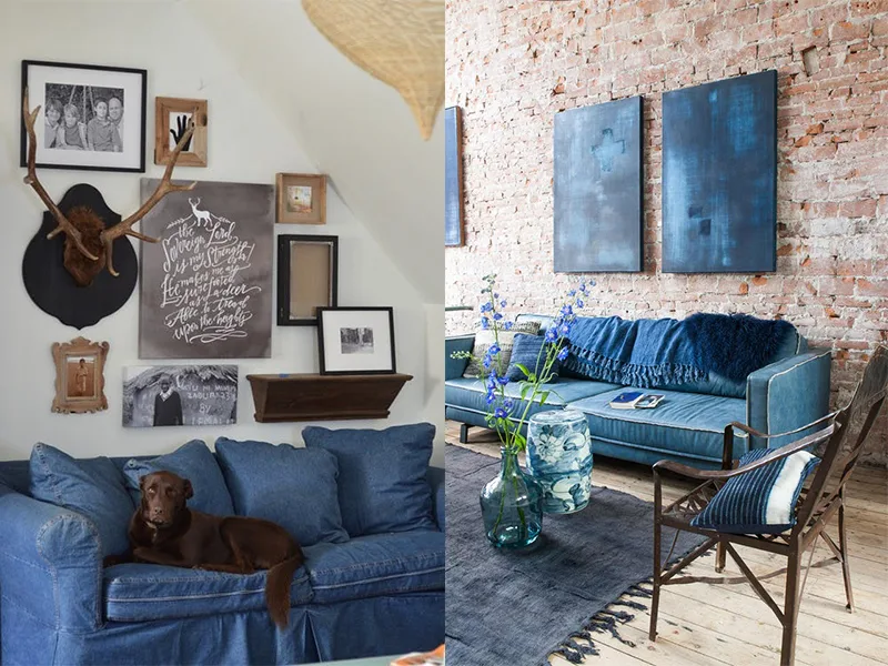 Chất liệu Denim và những điều chưa nói về nội thất | Từ điển ELLE Decoration