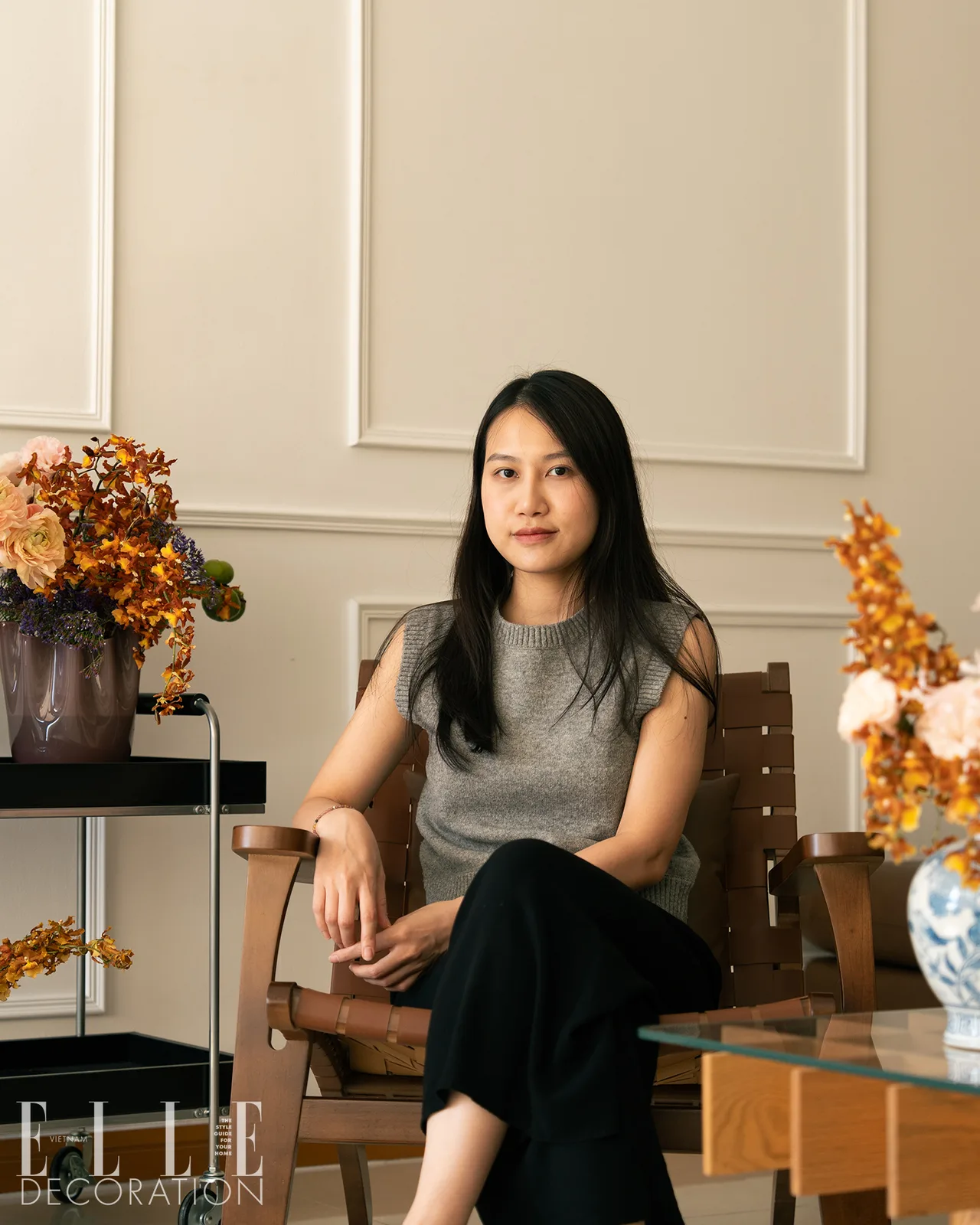 Minh Ngoc Maison Meng cam hoa