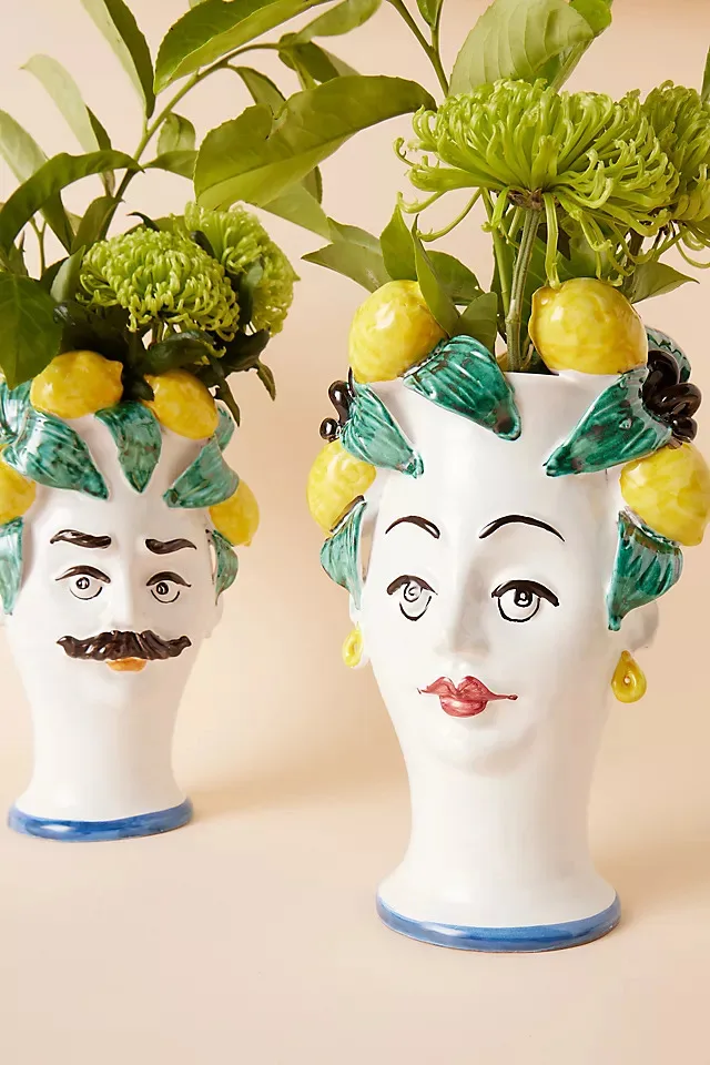 binh hoa vase Lemon Head Les Ottomans