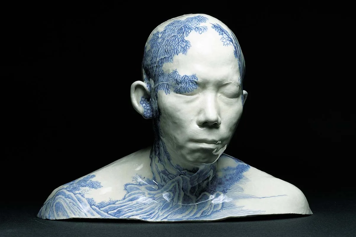 ah xian dieu khac men lam gom su trung quoc china china bust no1