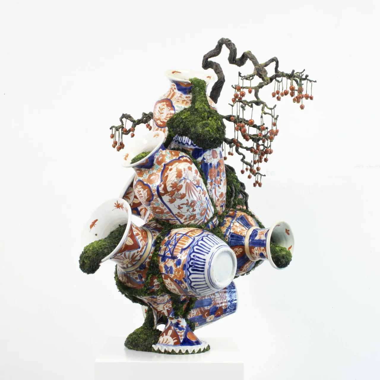 binh gom cay canh bonsai