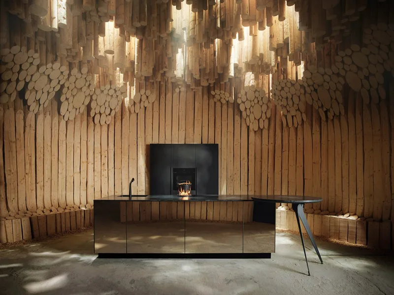 The Fireplace: Nhà bếp hiện đại lấy cảm hứng từ vẻ đẹp nguyên sơ