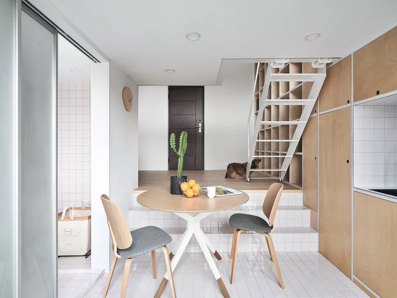 XS House - căn hộ nhỏ 33m2 gọn gàng, tươi xinh ở Đài Loan