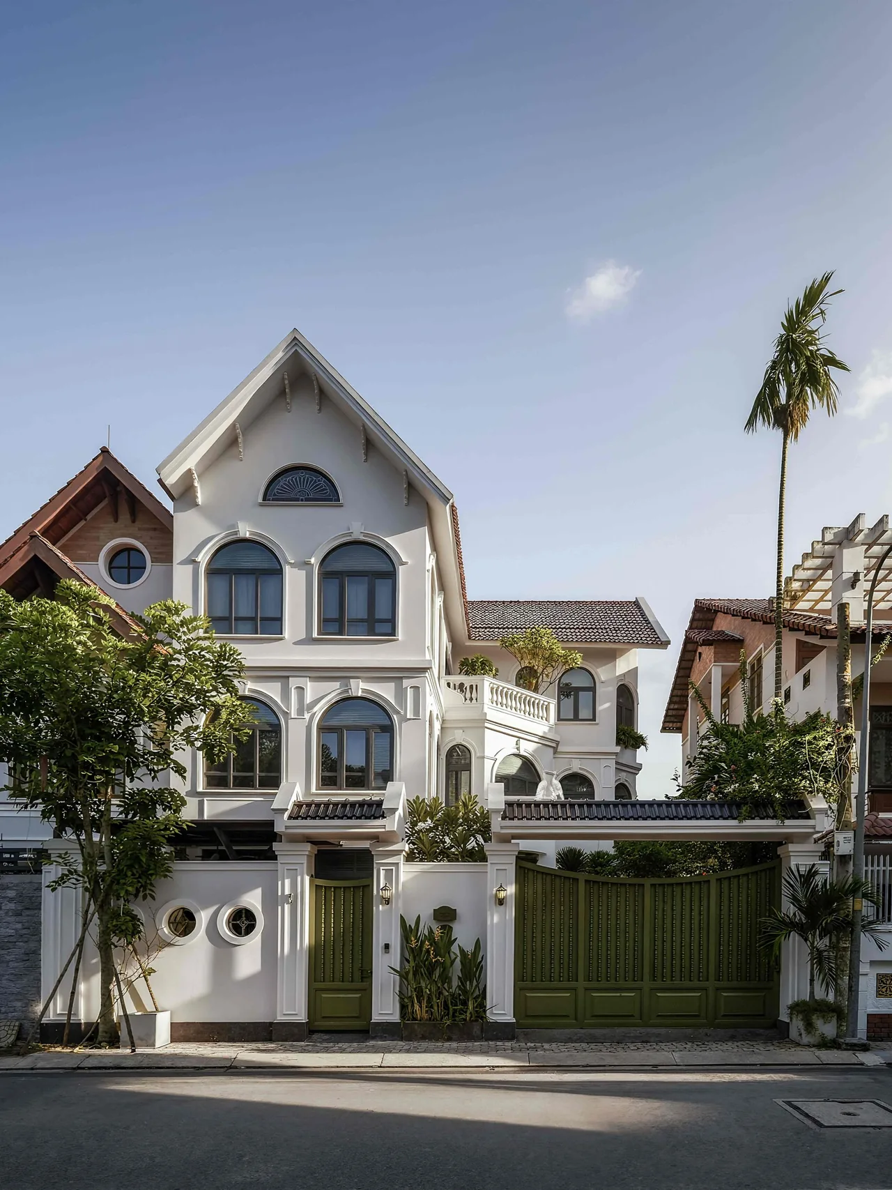 villa quan 7 phong cach indochine