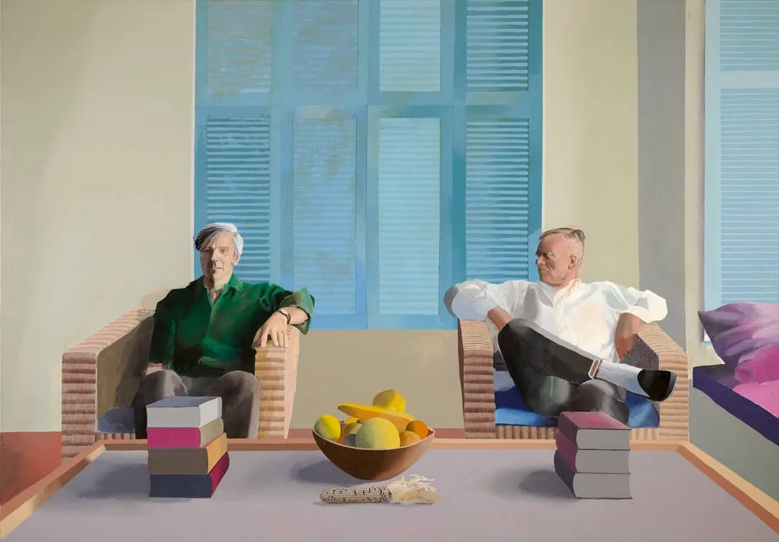 Christopher Isherwood and Don Bachardy tac pham nghe thuat david hockney