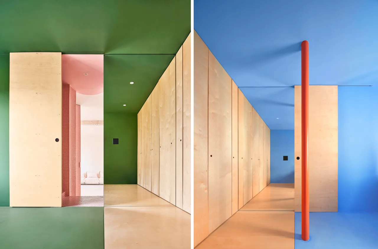 Colonia Niño Jesús Retiro Madrid can nha Casa Nube Studio Animal noi that phong ngu color block