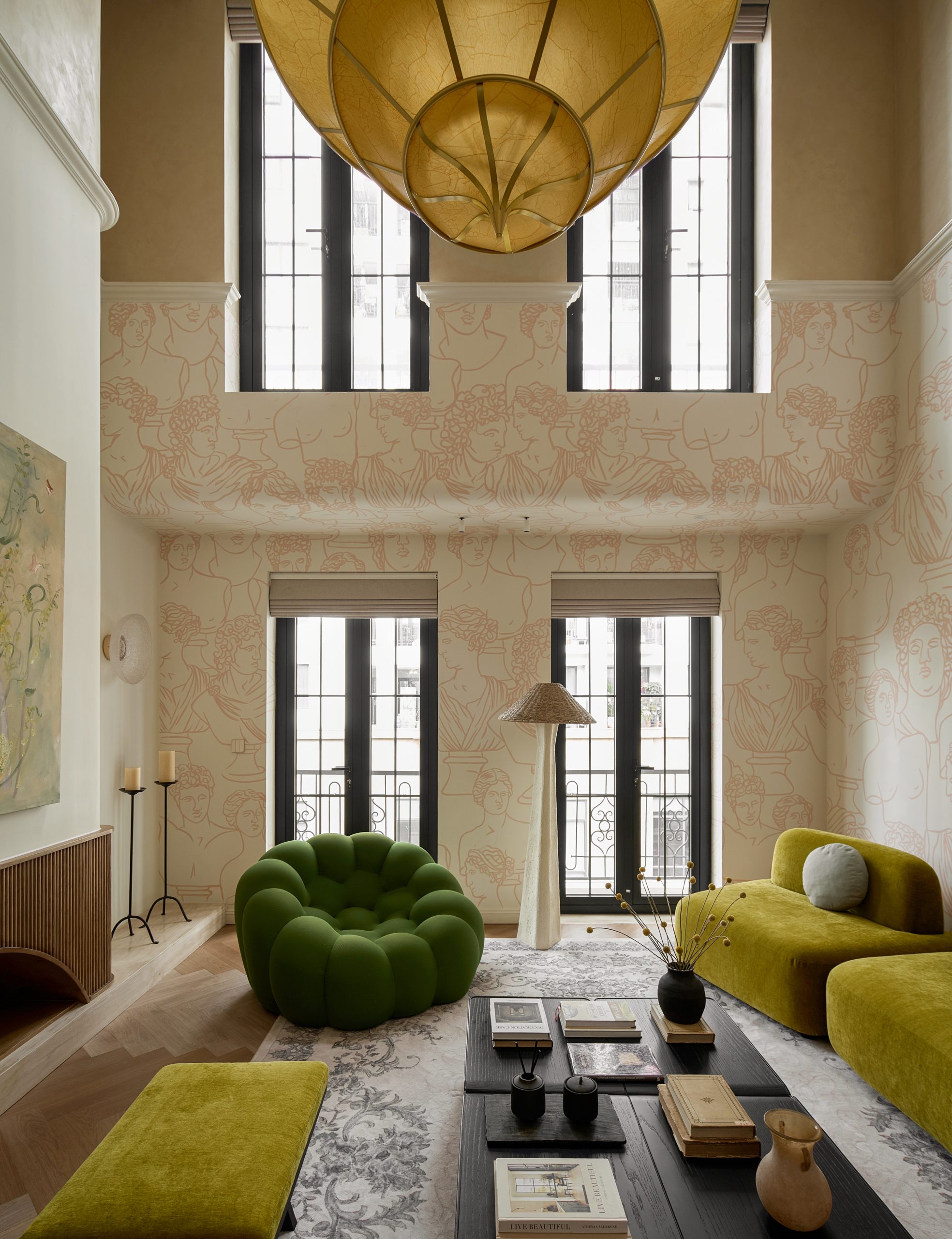 nha ong impressionism elemental design noi that phong khach nha dep elle decoration vietnam