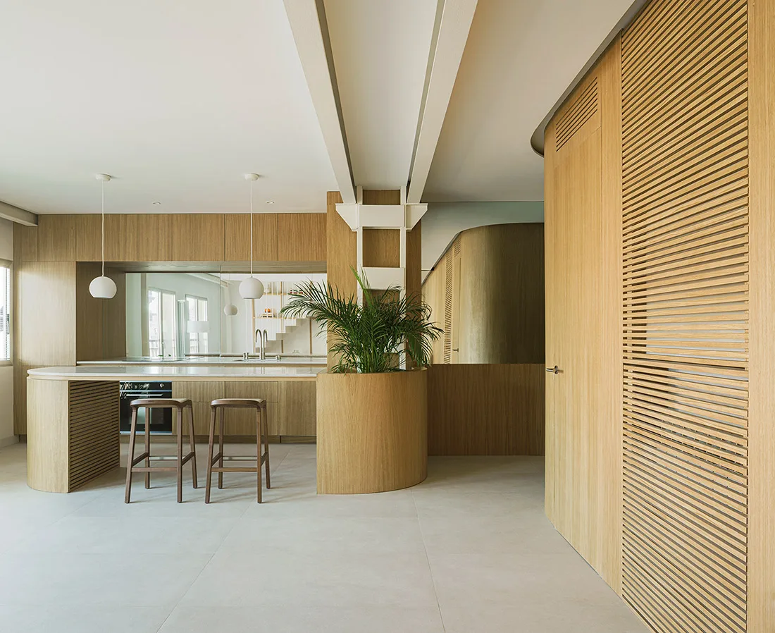 nha bep noi that go can ho duplex