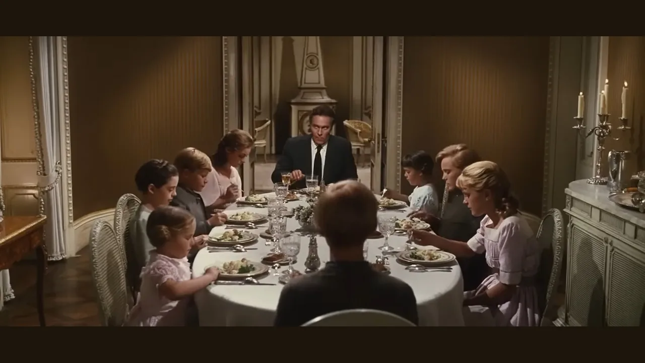 the sound of music thiet ke boi canh Julie Andrews maria Georg von Trapp ao
