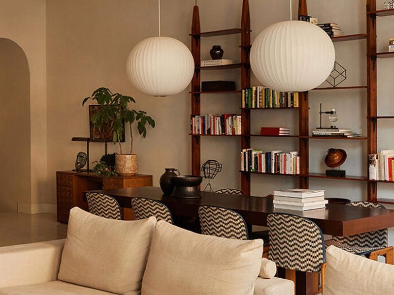 Sắc màu nhiệt đới trong căn hộ phong cách Mid-century