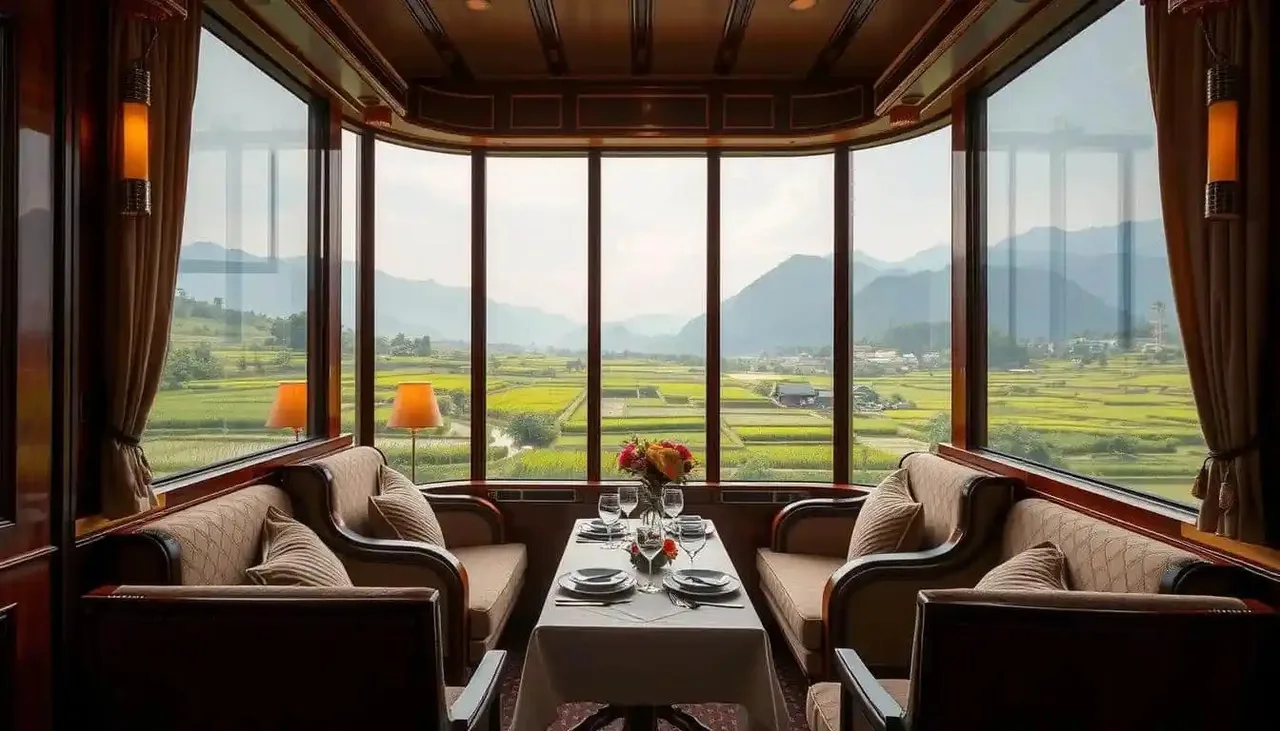 chuyen tau xa xi du lich thuong luu SJourney Vietnam Luxury Express