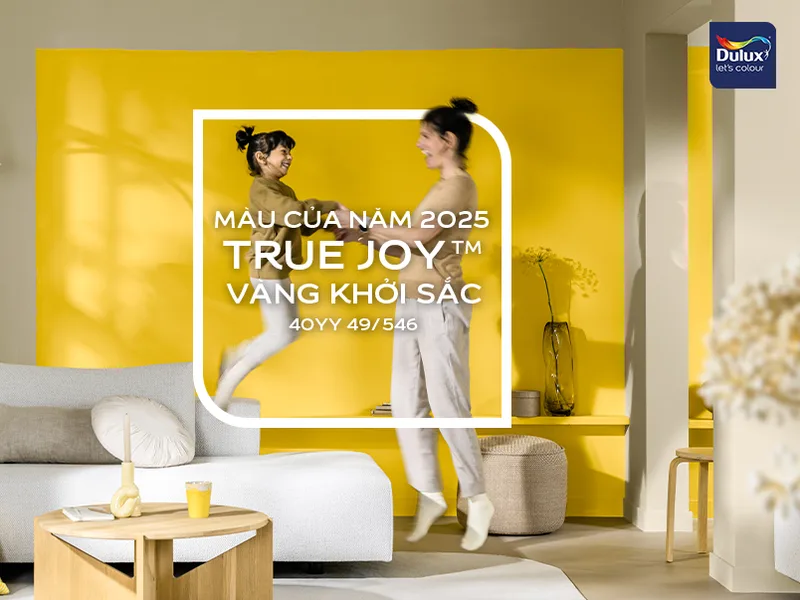 Dulux giới thiệu Màu của Năm 2025 True Joy™ – Vàng Khởi Sắc