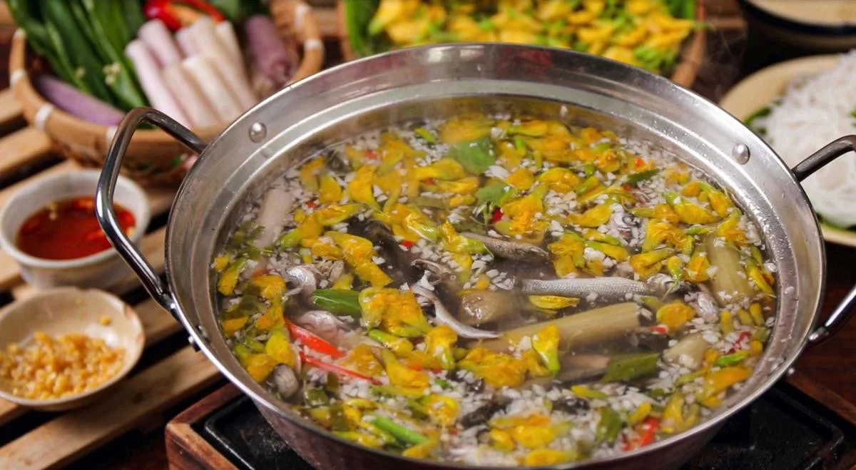 canh chua ca linh bong dien dien am thuc mien tay mua nuoc noi
