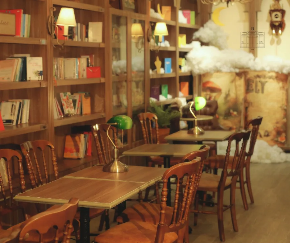 Bibli Library Cafe sach thu vien dia diem check in