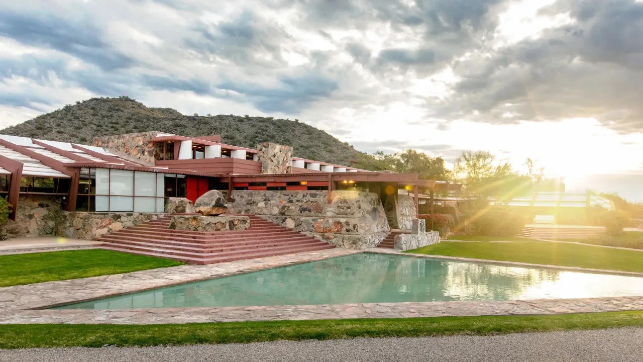 toa nha Taliesin West Scottsdale Arizona Frank Lloyd Wright
