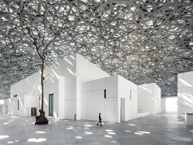 Kỳ quan ánh sáng ở bảo tàng Lourve, Abu Dhabi