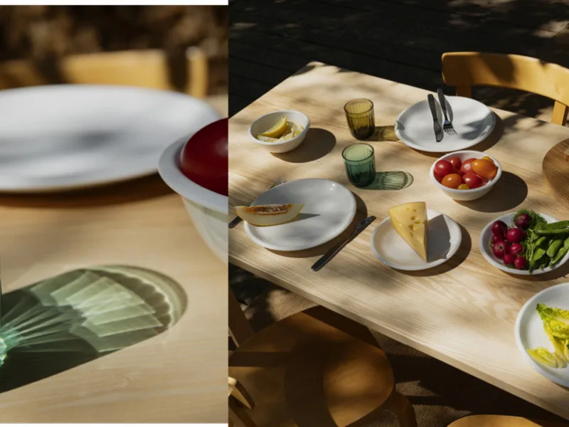 Hơi ấm gia đình trên những đồ dùng bàn ăn mới nhất từ Jasper Morrison và Iittala