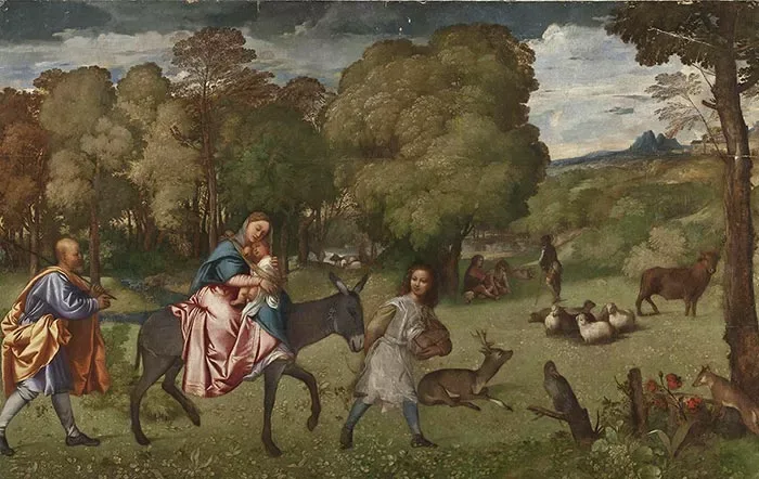 tranh phong canh scenery painting Titian