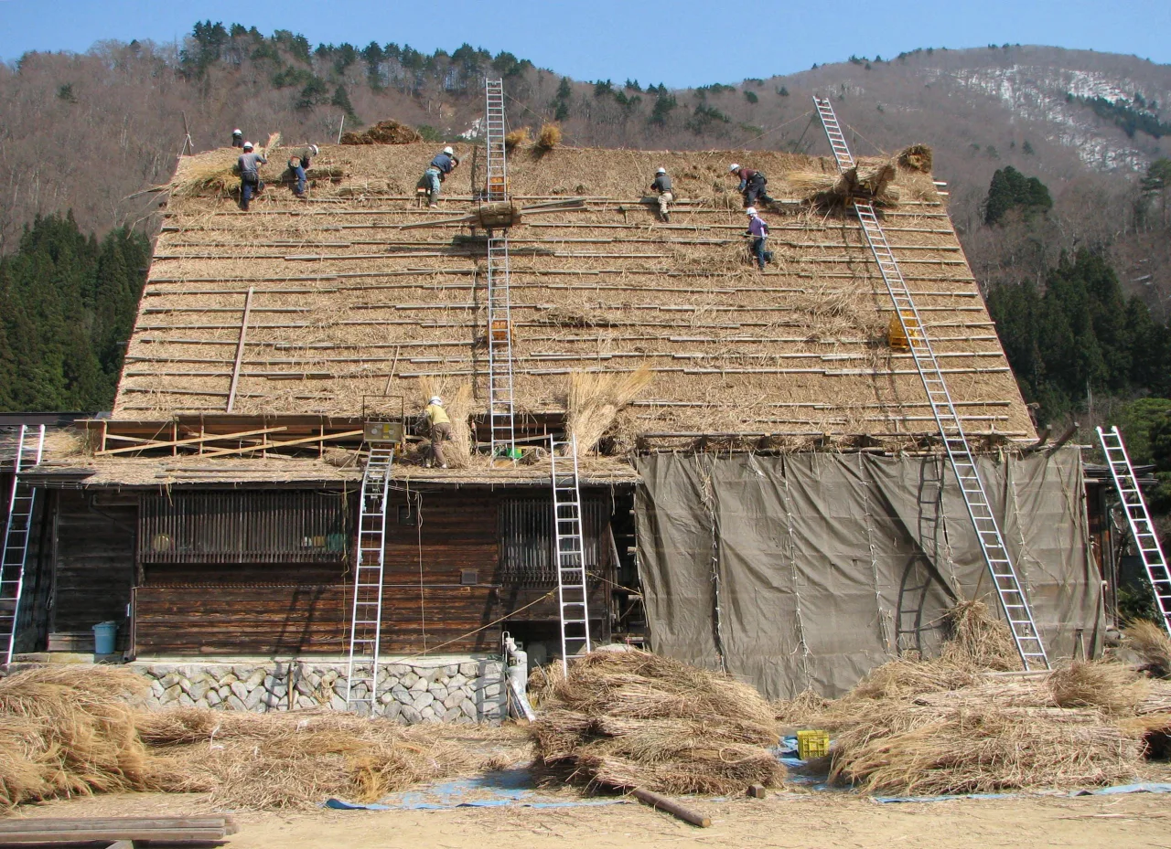 Shirakawa-go Gifu Ogimachi Ainokura Suganuma kien truc nhat ban Gassho-zukuri