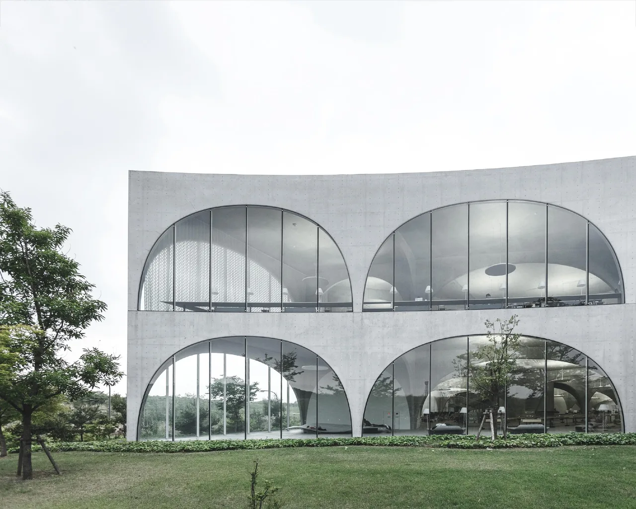 thu vien hien dai kien truc Tama Art University Library Japan