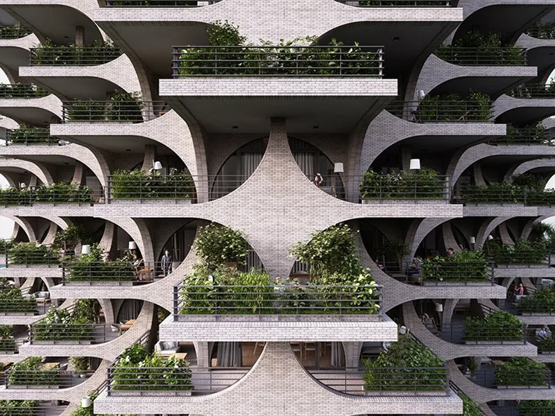 Tel Aviv Arcades - Tòa nhà độc đáo tôn vinh bố cục hình học