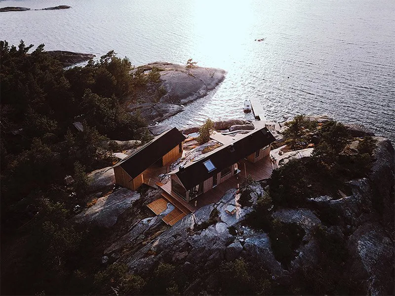 Project Ö - Chuỗi cabin gỗ trên quần đảo tự nhiên