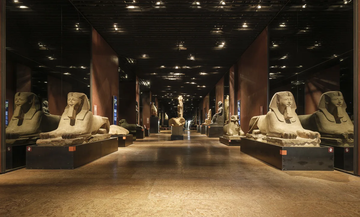 OMA Andrea Tabocchini Architecture Museo Egizio Turin italia Thebes ai cap greek Luxor