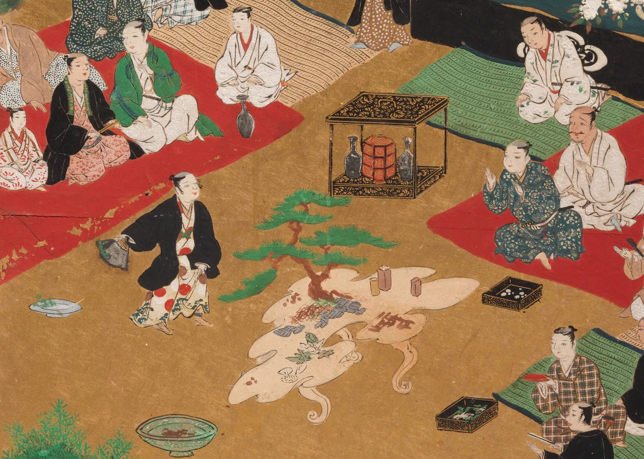 ukiyoe tranh nhat ban bonsai Amusements at Higashiyama in Kyoto