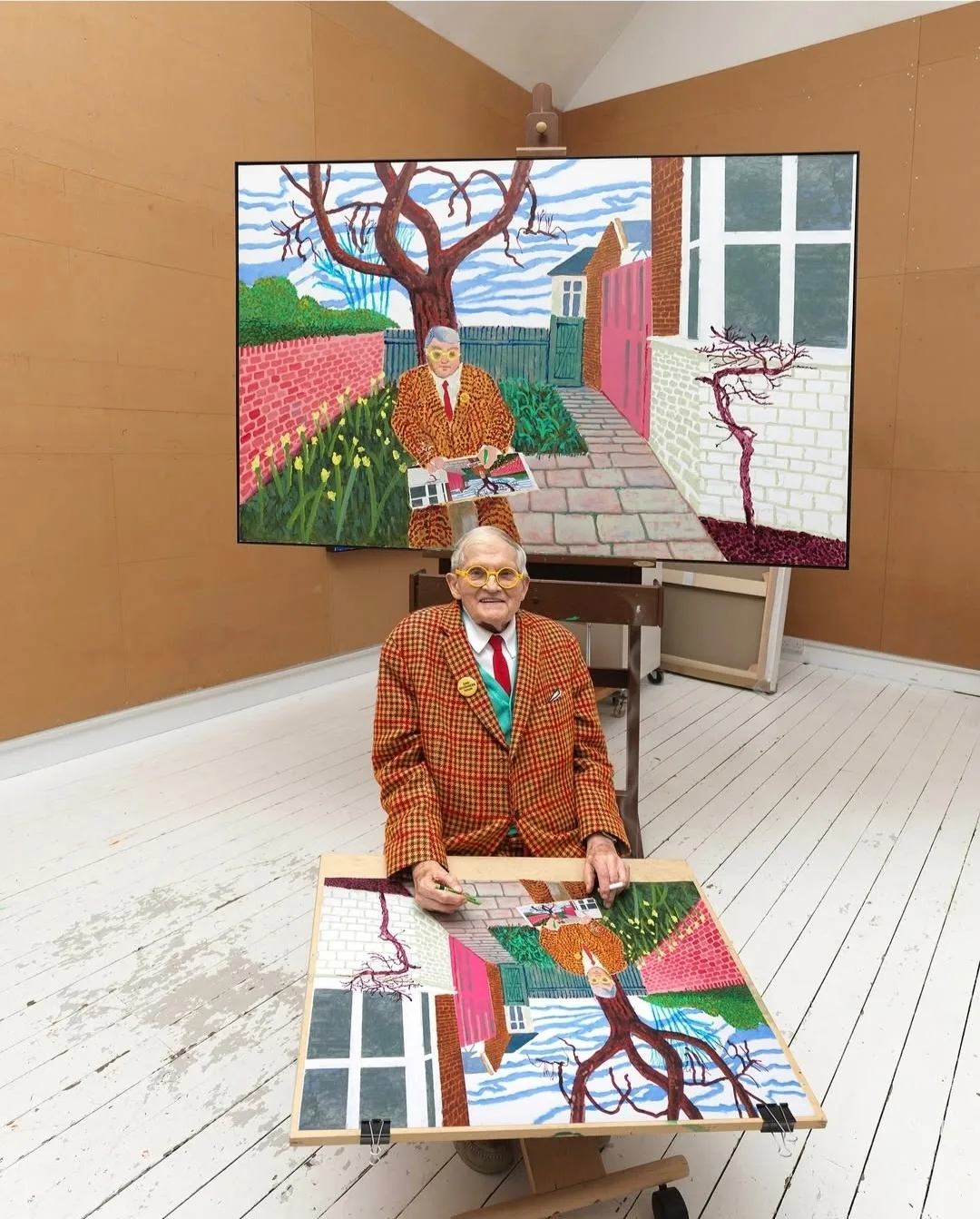 david hockney nghe si chan dung tu hoa