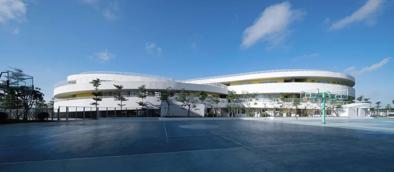 cong trinh kien truc truong hoc Haikou Jiangdong Huandao Experimental School