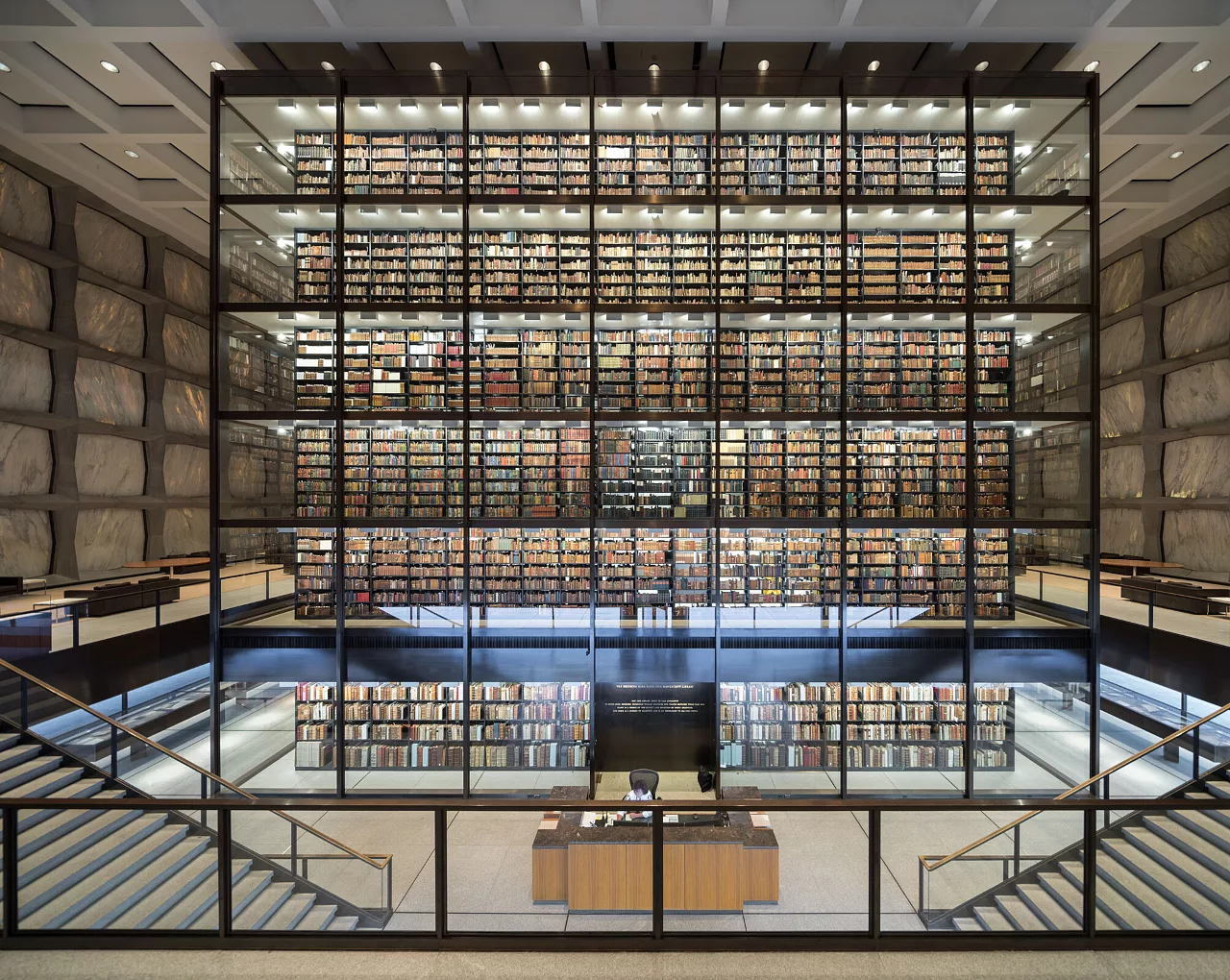 kien truc Beinecke Rare Books and Manuscripts Library USA