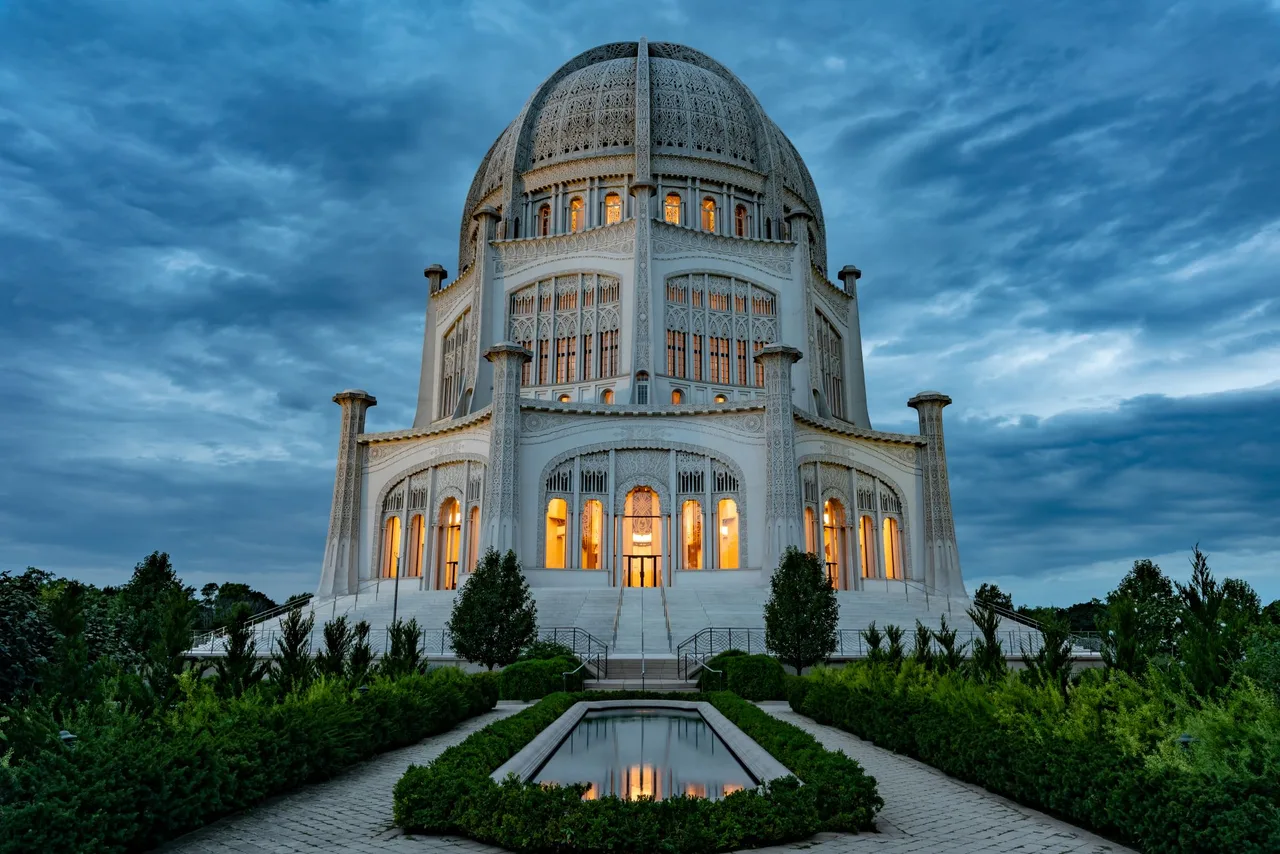 den tho bahai house of worship ton giao kien truc